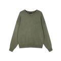 Oversize thick washed retro men's sweater